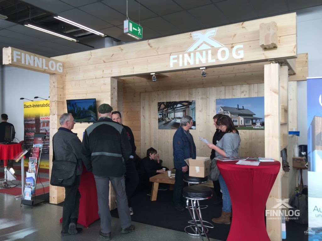 Messe HAUS 2019 in Dresden mit Finnlog Blockhaus • Finnlog