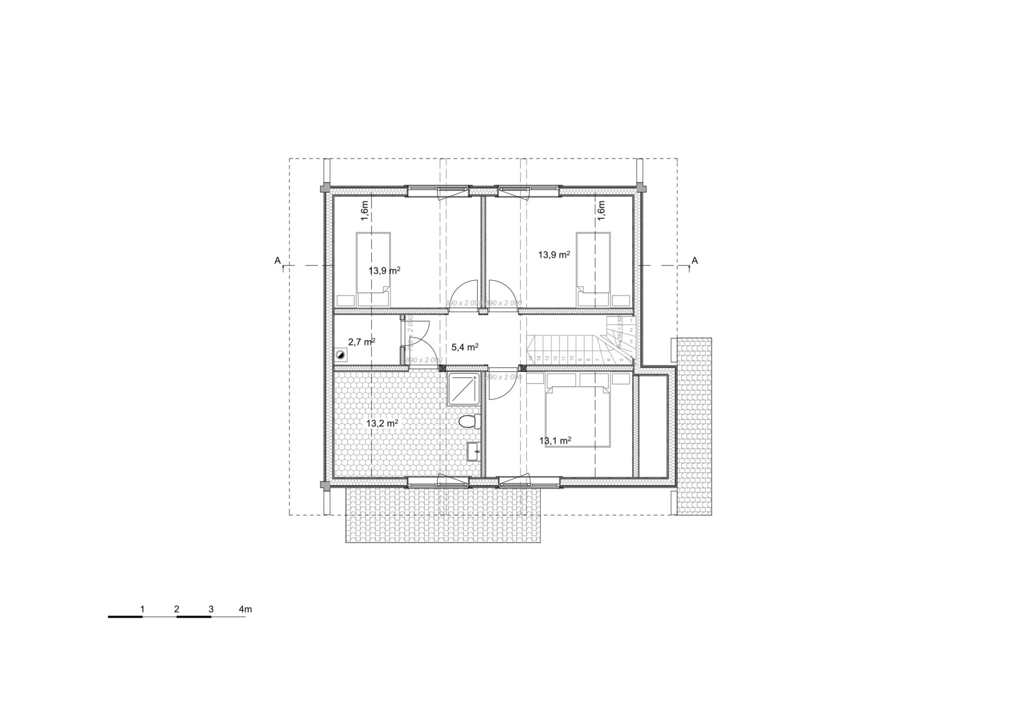 Holzhaus Magnolia 139 m² Grundriss