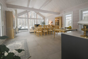 Finnlog Holzhaus Winter