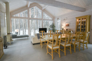 Finnlog Holzhaus Winter