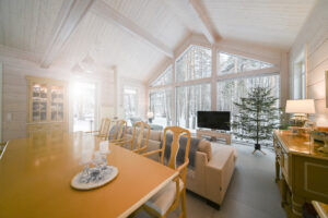 Finnlog Holzhaus Winter