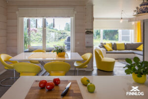 Finnlog Holzhaus CERES Wohnbereich