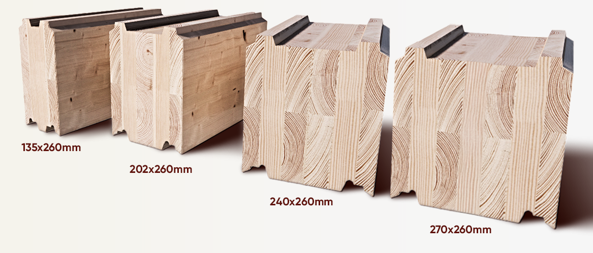 Welche Wandstärken bietet Finnlog